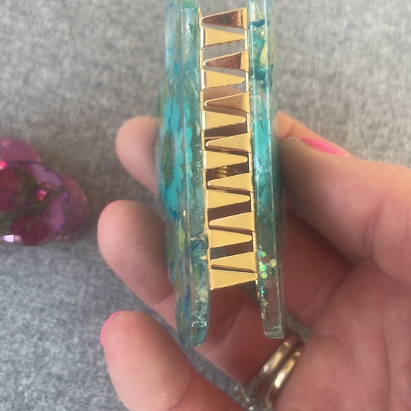 #197 Pressed Flower Claw Hair Clip - Picture 5 of 16